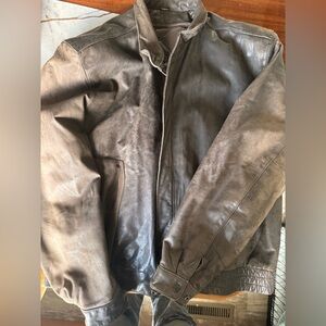 Reed Leather Bomber jacket